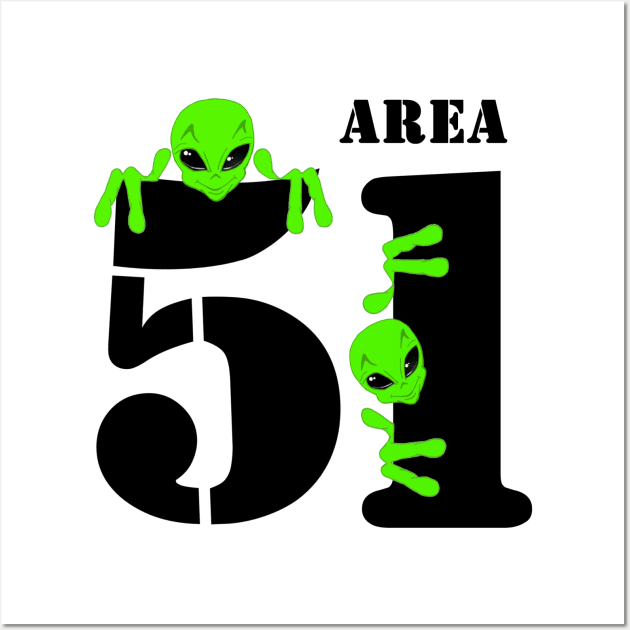 Area51 Alien Wall Art by TheEndDesign